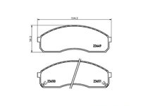 Set placute frana Kia SEDONA I (UP) 1998-2001 #2 05P1072