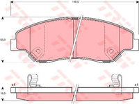 Set placute frana KIA SPORTAGE (K00) - Cod intern: W20013385 - LIVRARE DIN STOC in 24 ore!!!