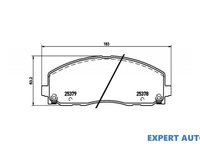 Set placute frana Lancia Voyager (2011-2014)[404_] #2 116061