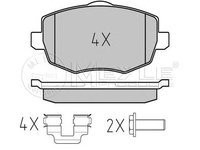 Set placute frana LANCIA YPSILON (312, 846) - OEM - MEYLE ORIGINAL GERMANY: 0252407316|025 240 7316 - W02363454 - LIVRARE DIN STOC in 24 ore!!!