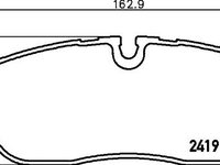 Set placute frana LAND ROVER DISCOVERY   (LJ, LG) - OEM - MEYLE ORIGINAL GERMANY: 0252419118|025 241 9118 - LIVRARE DIN STOC in 24 ore!!!