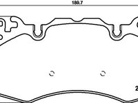 Set placute frana LAND ROVER RANGE ROVER EVOQUE (LV) - OEM - QUARO: QP5763 - Cod intern: W02605296 - LIVRARE DIN STOC in 24 ore!!!