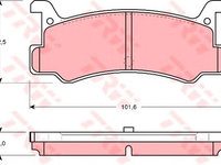 Set placute frana MAZDA 323 - OEM-TRW: GDB375|GDB375 - W02396610 - LIVRARE DIN STOC in 24 ore!!!