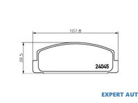 Set placute frana Mazda 323 S Mk VI (BJ) 1998-2004 #2 00372