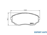 Set placute frana Mazda E-SERIE caroserie (SR2) 1984-2004 #2 037900