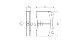 Set placute frana MERCEDES-BENZ 190 (W201) - OEM - BOSCH: 0986460966|0 986 460 966 - Cod intern: W02648342 - LIVRARE DIN STOC in 24 ore!!!