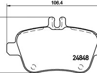 Set placute frana MERCEDES-BENZ A-CLASS (W169) - OEM - QUARO: QP6229 - Cod intern: W02605942 - LIVRARE DIN STOC in 24 ore!!!