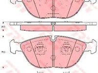 Set placute frana MERCEDES-BENZ C-CLASS Break (S202) - OEM - TRW: GDB1285 - Cod intern: W02075219 - LIVRARE DIN STOC in 24 ore!!!