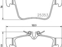 Set placute frana MERCEDES-BENZ C-CLASS T-Model (S205) - Cod intern: W20059712 - LIVRARE DIN STOC in 24 ore!!!