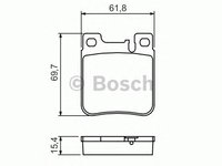 Set placute frana MERCEDES-BENZ CLK (C208) - OEM - BOSCH: 0986460965|0 986 460 965 - Cod intern: W02648336 - LIVRARE DIN STOC in 24 ore!!!