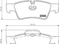 Set placute frana MERCEDES-BENZ E-CLASS cupe (C207) - Cod intern: W20059300 - LIVRARE DIN STOC in 24 ore!!!