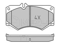 Set placute frana MERCEDES-BENZ G-CLASS (W460) - OEM - MEYLE ORIGINAL GERMANY: 0252078418|025 207 8418 - W02387492 - LIVRARE DIN STOC in 24 ore!!!