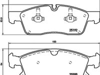 Set placute frana MERCEDES-BENZ GLE cupe (C292) - OEM - QUARO: QP7989 - Cod intern: W02606584 - LIVRARE DIN STOC in 24 ore!!!