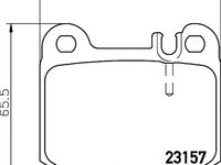 Set placute frana MERCEDES-BENZ M-CLASS (W163) - OEM - QUARO: QP7365 - Cod intern: W02607751 - LIVRARE DIN STOC in 24 ore!!!