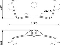 Set placute frana MERCEDES-BENZ M-CLASS (W164) - Cod intern: W20059530 - LIVRARE DIN STOC in 24 ore!!!