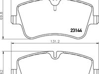 Set placute frana MERCEDES-BENZ SLK (R171) - Cod intern: W20059216 - LIVRARE DIN STOC in 24 ore!!!