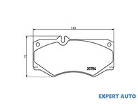 Set placute frana Mercedes T1 caroserie (602) 1982-1996 #2 0005868942