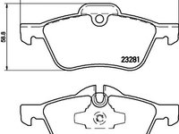 Set placute frana MINI MINI Cabriolet (R52) - OEM - QUARO: QP0427 - Cod intern: W02605650 - LIVRARE DIN STOC in 24 ore!!!