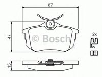 Set placute frana MITSUBISHI CARISMA (DA_) - OEM - BOSCH: 0986424427|0 986 424 427 - Cod intern: W02646237 - LIVRARE DIN STOC in 24 ore!!!