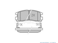 Set placute frana Mitsubishi ECLIPSE Mk II (D3_A) 1994-1999 #2 0252170615W
