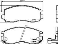 Set placute frana MITSUBISHI GALANT Mk V (E5_A, E7_A, E8_A) - OEM - MEYLE ORIGINAL GERMANY: 0252164716/W|025 216 4716/W - W02113354 - LIVRARE DIN STOC in 24 ore!!!