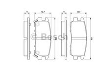 Set placute frana MITSUBISHI PAJERO/SHOGUN I autoturism de teren, deschis (L04_G) - OEM - BOSCH: 0986461768|0 986 461 768 - Cod intern: W02648606 - LIVRARE DIN STOC in 24 ore!!!