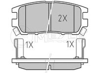 Set placute frana MITSUBISHI PAJERO/SHOGUN II (V3_W, V2_W, V4_W) - OEM - MEYLE ORIGINAL GERMANY: 0252184014/W|025 218 4014/W - W02175360 - LIVRARE DIN STOC in 24 ore!!!