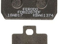 Set Placute Frana Moto Spate Ferodo Piaggio/Vespa MP3, X8, X9 125/250/400 2005-2009 FDB2207EF