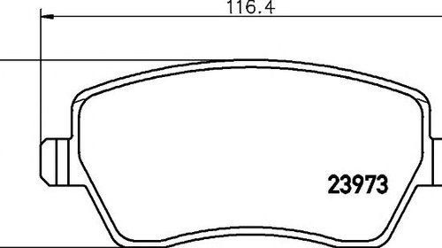 Set placute frana NISSAN MICRA II (K11) - OEM