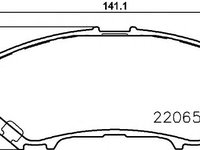 Set placute frana NISSAN PULSAR hatchback (C13) - Cod intern: W20058491 - LIVRARE DIN STOC in 24 ore!!!