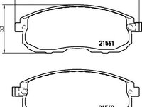 Set placute frana NISSAN TIIDA limuzina (SC11X) - OEM - QUARO: QP0070 - Cod intern: W02606905 - LIVRARE DIN STOC in 24 ore!!!