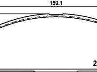 Set placute frana NISSAN VANETTE caroserie (C120) - Cod intern: W20120013 - LIVRARE DIN STOC in 24 ore!!!