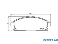 Set placute frana Nissan X-TRAIL (T30) 2001-2007 #2 2342004