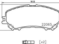 Set placute frana NISSAN X-TRAIL (T31) - Cod intern: W20120531 - LIVRARE DIN STOC in 24 ore!!!