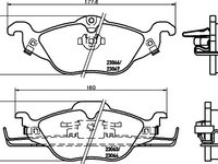 Set placute frana OPEL ASTRA G Cabriolet (F67) - Cod intern: W20119937 - LIVRARE DIN STOC in 24 ore!!!