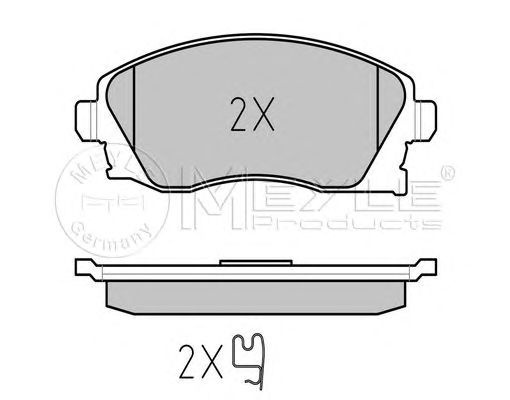 Set placute frana OPEL CORSA C caroserie (F08, W5L