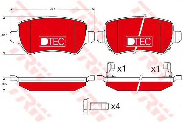 Set placute frana OPEL CORSA C (F08, F68) - Cod intern: W20012740 - LIVRARE DIN STOC in 24 ore!!!