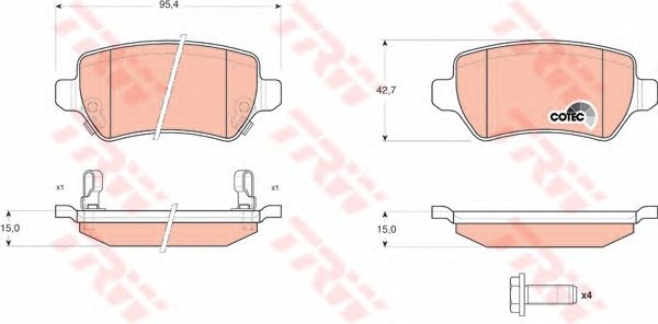 Set placute frana OPEL CORSA C (F08, F68) - Cod intern: W20012739 - LIVRARE DIN STOC in 24 ore!!!
