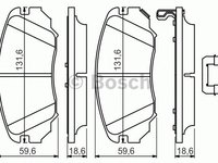 Set placute frana OPEL CORSA E Van - OEM - BOSCH: 0986494632|0 986 494 632 - Cod intern: W02658280 - LIVRARE DIN STOC in 24 ore!!!