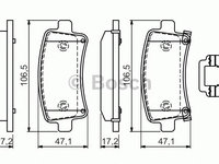 Set placute frana OPEL CORSA E Van - OEM - BOSCH: 0986494586|0 986 494 586 - Cod intern: W02657964 - LIVRARE DIN STOC in 24 ore!!!