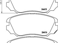 Set placute frana OPEL INSIGNIA limuzina - Cod intern: W20058794 - LIVRARE DIN STOC in 24 ore!!!