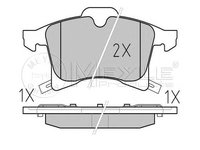 Set placute frana OPEL INSIGNIA limuzina - OEM - MEYLE ORIGINAL GERMANY: 0252833219/PD|025 283 3219/PD - W02226901 - LIVRARE DIN STOC in 24 ore!!!