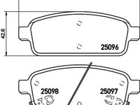 Set placute frana OPEL MERIVA B - Cod intern: W20058890 - LIVRARE DIN STOC in 24 ore!!!