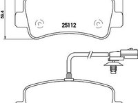 Set placute frana OPEL MOVANO B platou/sasiu - Cod intern: W20059539 - LIVRARE DIN STOC in 24 ore!!!