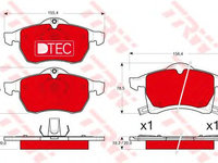 Set placute frana OPEL ZAFIRA A (F75_) - OEM - TRW: GDB1350DTE - Cod intern: W02333965 - LIVRARE DIN STOC in 24 ore!!!