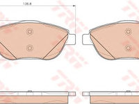 Set placute frana OPEL ZAFIRA TOURER C (P12) - Cod intern: W20013141 - LIVRARE DIN STOC in 24 ore!!!