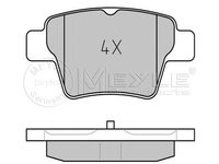 Set placute frana PEUGEOT 301 - OEM - MEYLE ORIGINAL GERMANY: 0252415017|025 241 5017 - W02322158 - LIVRARE DIN STOC in 24 ore!!!