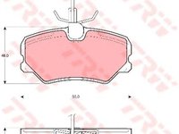 Set placute frana PEUGEOT 405 - OEM-TRW: GDB1039|GDB1039 - W02333918 - LIVRARE DIN STOC in 24 ore!!!