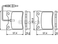 Set placute frana PEUGEOT 406 cupe (8C) - Cod intern: W20276840 - LIVRARE DIN STOC in 24 ore!!!