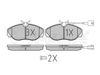 Set placute frana PEUGEOT BOXER caroserie - OEM - MEYLE ORIGINAL GERMANY: 0252360219/W|025 236 0219/W - W02299679 - LIVRARE DIN STOC in 24 ore!!!